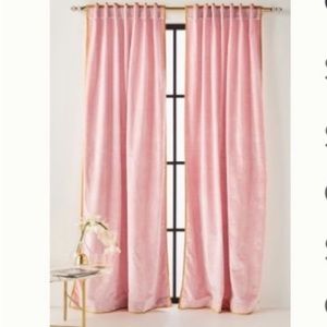 Anthropologie Velvet Curtain